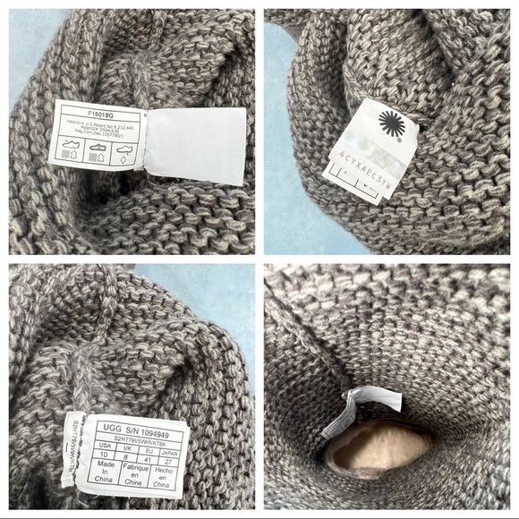 Ugg Cardy Charcoal Sweater Boot 10 - Picture 10 of 12